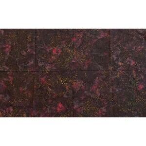 Purple Galaxy Yellow Dots Batik Fabric 1 yd Quilts Sewing Crafts